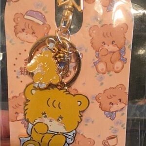 Latte  Enamel Keychain Charm